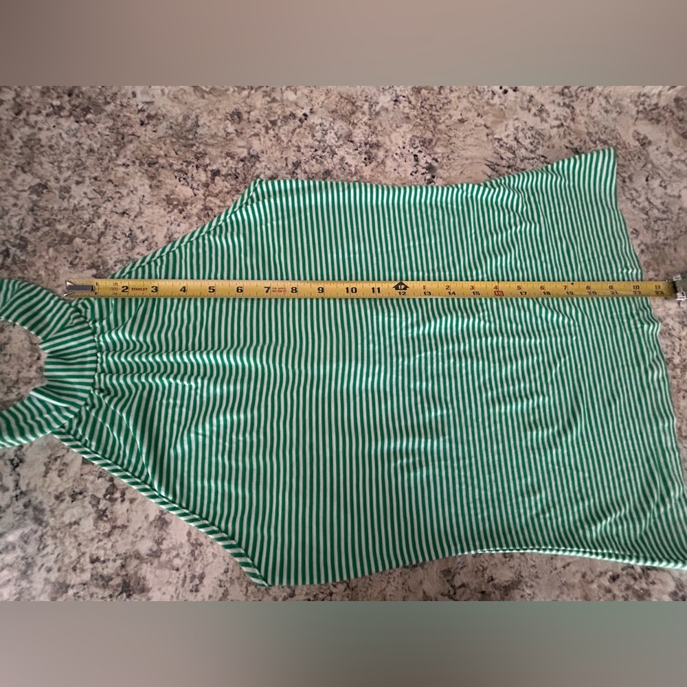 NWT Molli & Mia Summery Green White Stripe Tie Neck Halter Top Size M - Picture 11 of 11